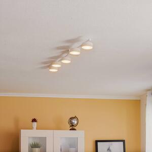 Nowodvorski Lighting Stropní světlo Pills V, bílé, pětilampové, stmívatelný, Bílá / opál, Obývací pokoj / jídelna, Hliník, Moderní