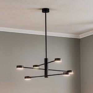 Nowodvorski Lighting Stropní světlo Orbit VI, černé, šestilampové, stmívatelný, Černá, Obývací pokoj / jídelna, kov, Moderní