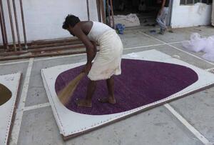 Nanimarquina Vlněné koberce Cal, "mobily" Barva: Purple (purpurová), Rozměr: 90x120 cm