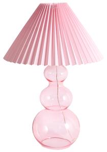Stolní lampa SENGWA Sklo Růžová