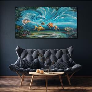 Obraz na plátně Obraz na plátně Malování zvířat ryby