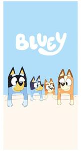 Bavlněná osuška kočička Bluey - motiv Rodinka v pelíšku - 100% bavlna - 70 x 140 cm