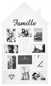 Obdélníkový rámeček na 12 fotek Famille