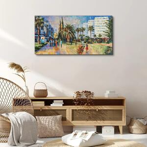 Obraz na plátně Obraz na plátně Malování městských stromů