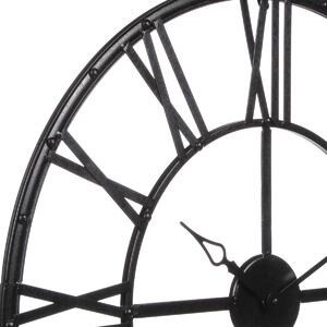 Velké černé nástěnné hodiny Vintage 70cm
