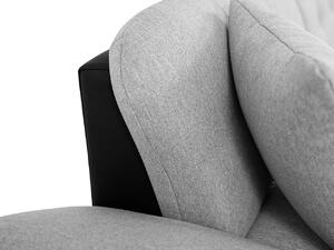 Moderní rohová sedačka Malaga, bílá/tmavě šedá Roh: Orientace rohu Pravý roh