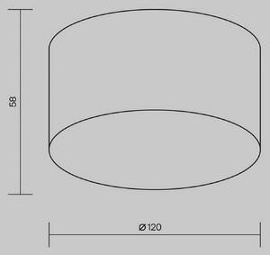 Maytoni LED venkovní stropní svítidlo Zon, bílé, Ø 12 cm, 3 000 K, kov, Bílá / opál, Hliník, Moderní