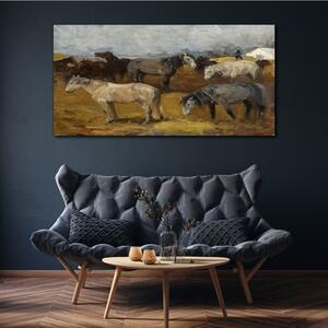 Obraz na plátně Obraz na plátně Malování zvířat koně