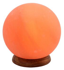 Wagner Life Sůl lampa Planet, 2 kg, dřevěný podstavec, jantarová, Žlutá / oranžová, Obývací pokoj / jídelna, Kámen
