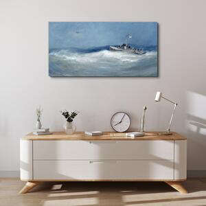 Obraz na plátně Obraz na plátně Malířství oceánu moře loď