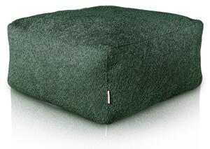 Podnožka Boucle tmavě zelená kostka
