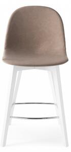 Connubia Barová židle Academy, dřevo, umělá kůže, v.sedu 66 cm, CB1672-V Podnoží: Bělený buk (dřevo), Sedák: Umělá kůže Vintage - Tobacco (tabáková)