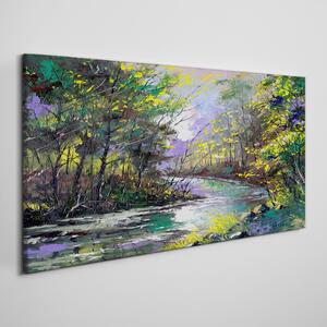 Obraz na plátně Obraz na plátně Malování lesních řek