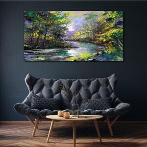 Obraz na plátně Obraz na plátně Malování lesních řek