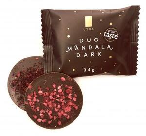Lyra chocolate Mandala duo hořká čokoláda s posypem 35 g