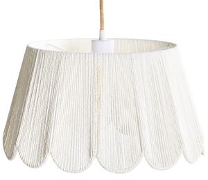 Závěsná lampa SEBAKWE Papírové lano Světle béžová