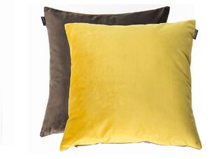 Textil Antilo Povlak na polštář Merlin taupe - hořčicově žlutý Rozměr: 45x45 cm