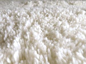 Linie Design Vlněný koberec Vantaa White, huňatý Barva: White (bílá), Rozměr: 140x200 cm