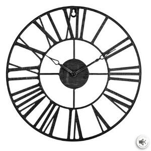 Atmosphera kovové hodiny Vintage 36,5 cm černé