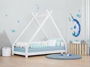 Benlemi Dětská domečková postel TAHUKA ve tvaru týpí Zvolte barvu: Bílá, Rozměr: 80 x 160 cm