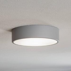 Stropní svítidlo Cleo 300, šedé, senzor, IP20, Ø 30 cm, kovové