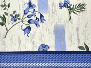 Mirtex DOMESTIK 145/27809-4 polní květy-modré šíře 220cm / METRÁŽ NA MÍRU