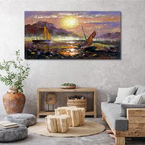 Obraz na plátně Obraz na plátně Malování čluny