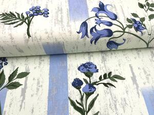Mirtex DOMESTIK 145/27809-4 polní květy-modré šíře 220cm / METRÁŽ NA MÍRU