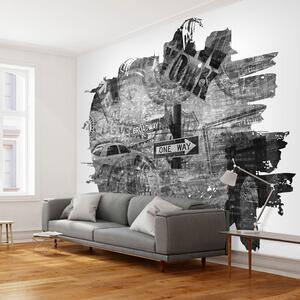 Fototapeta - Černá a bílá koláž v New Yorku 200x154 + zdarma lepidlo