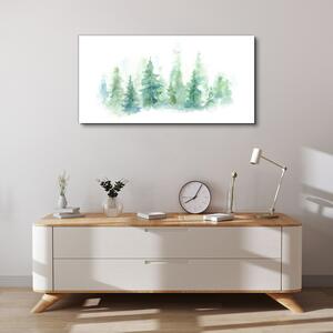 Obraz na plátně Obraz na plátně Lesy akvarel stromu