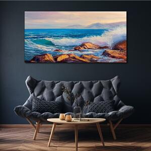 Obraz na plátně Obraz na plátně Malířské mořské vlny