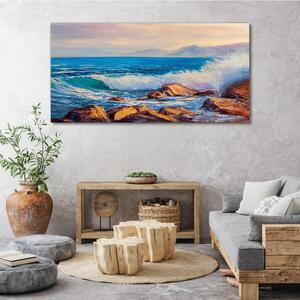 Obraz na plátně Obraz na plátně Malířské mořské vlny