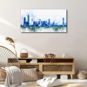 Obraz na plátně Obraz na plátně Malování městských budov