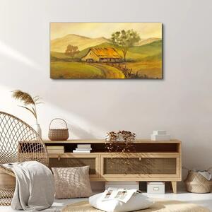 Obraz na plátně Obraz na plátně Malování hory přírody