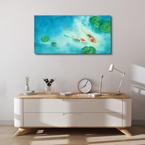 Obraz na plátně Obraz na plátně Malování zvířat ryby Koi
