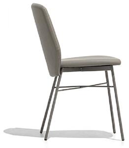 Connubia Jídelní židle Sibilla Soft, kov, umělá kůže, CB1959-A Podnoží: Matný černý lak (kov), Sedák: Umělá kůže Ekos - Black (černá)