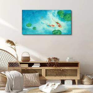 Obraz na plátně Obraz na plátně Malování zvířat ryby Koi