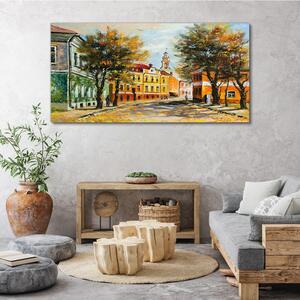 Obraz na plátně Obraz na plátně Malování města podzim
