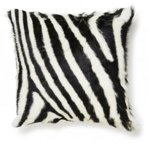 Skinnwille Home Collection Polštář kozí kůže Zebra, 45x45 cm