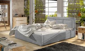 Čalouněná postel BELLA šedá 200x200cm