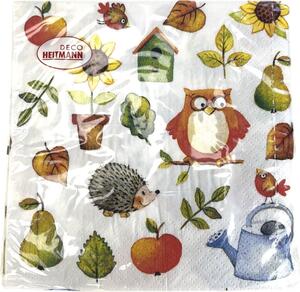 Ubrousky motiv sova 33x33 cm set X20