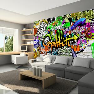 Fototapeta - Graffiti na zdi 250x175 + zdarma lepidlo