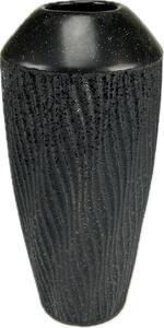 Váza keramická černá 30x14 cm