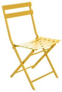 Hesperide kovová skládací židle Greensboro žlutá