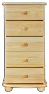 KD160 dřevěná komoda z masivní borovice Drewmax (Kvalitní nábytek z borovicového masivu)