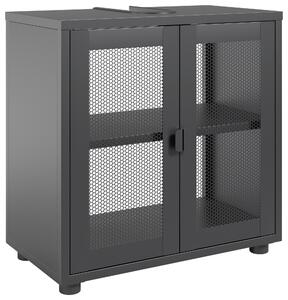 SKŘÍŇKA POD UMYVADLO, černá, černá, 60/60/33 cm Hom`in - Koupelnové série