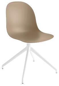 Connubia Otočná židle Academy, kov, plast, CB1694 Podnoží: Matný černý lak (kov), Sedák: Polypropylen matný - Grey (šedá)