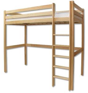 Drewmax LK135 90x200 cm - Dřevěná postel masiv palanda (Kvalitní borovicová postel z masivu)