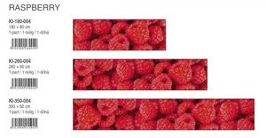 DIMEX | Fototapeta do kuchyně Maliny KI-180-004 | 180 x 60 cm | červená, růžová