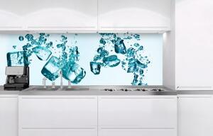 DIMEX | Fototapeta do kuchyně Ledové kostky KI-180-002 | 180 x 60 cm | modrá